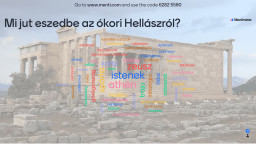 Összefoglaló óra a görög-római valláshoz