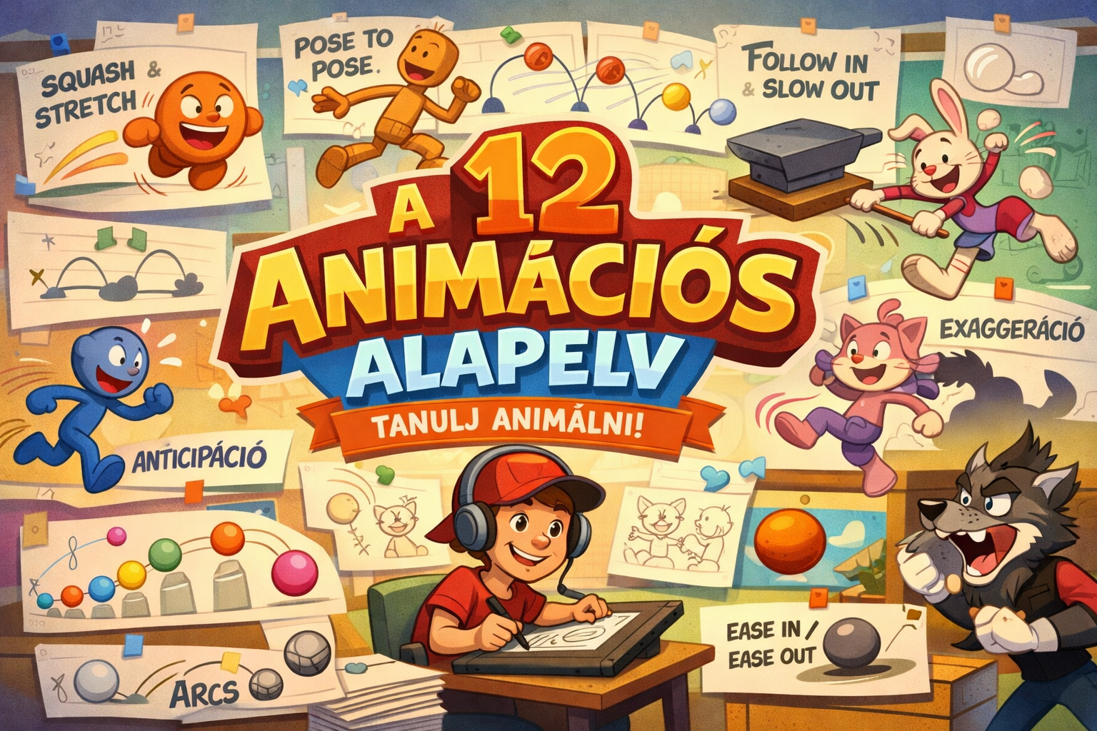 12 animációs alapelve borítókép