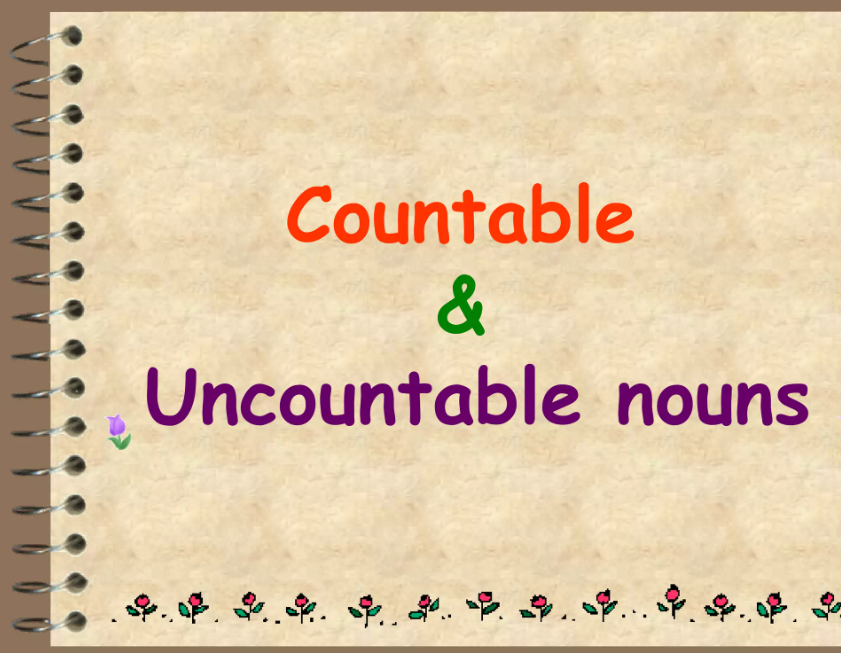 Countable and uncountable nouns