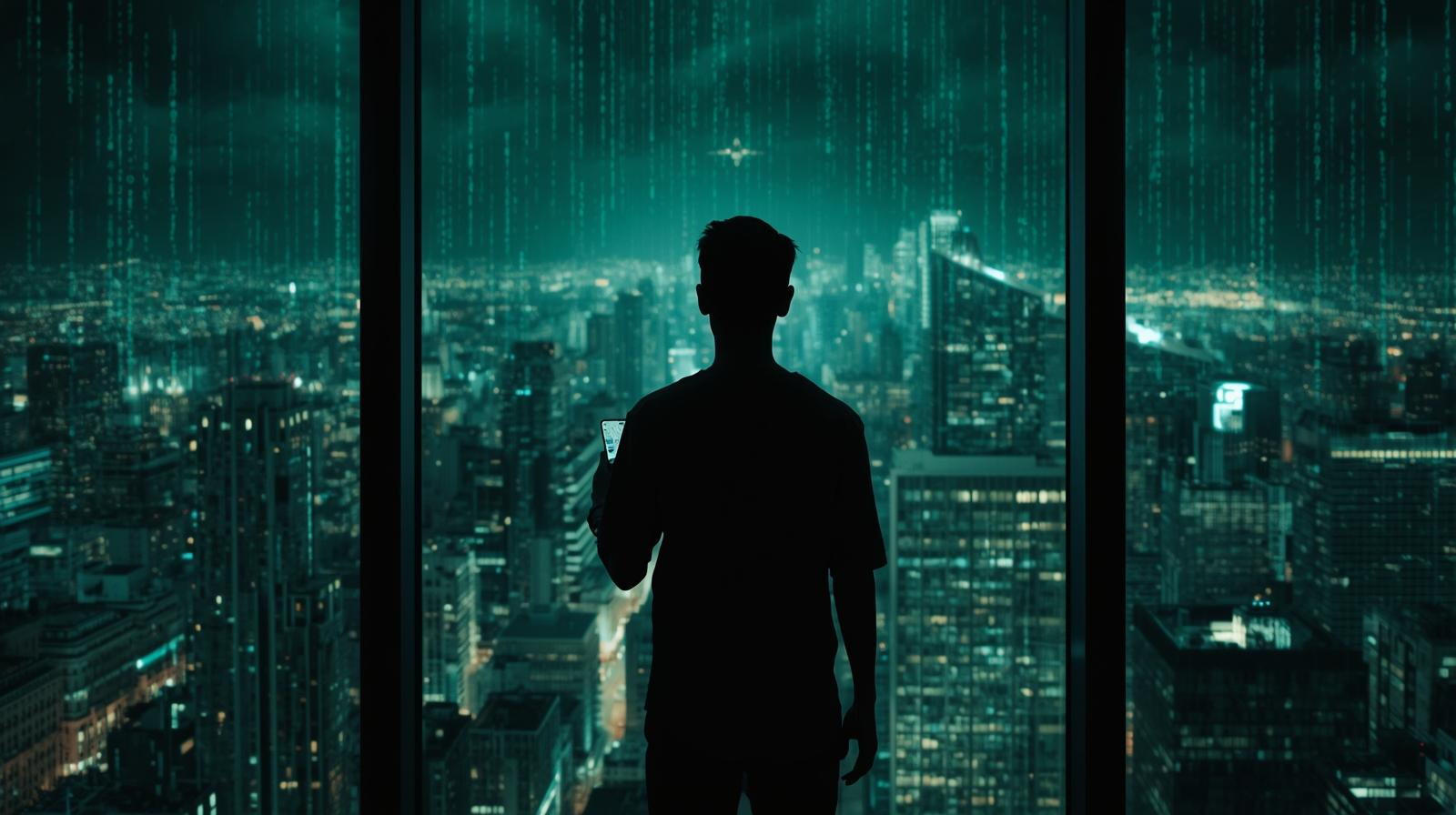 Digitális világra kitekintő diák