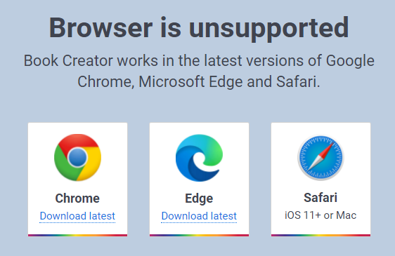 supported browsers