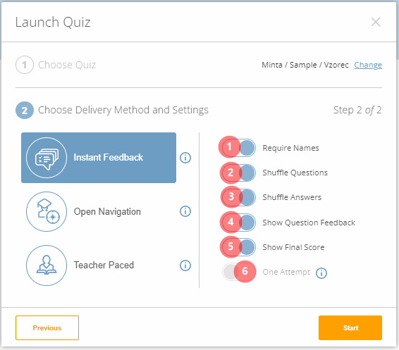 Launch Quiz