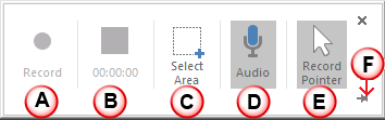 Screen recording menu