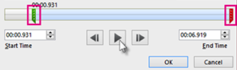 PPT video trim