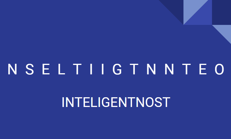 NSELTIIGTNNTEO - inteligentnost