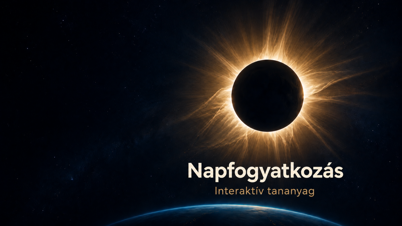 Napfogyatkozás - példa interaktív tananyag készítésére